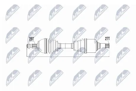 ПІВВІСЬ | MERCEDES A/B 180CDI, 200 CDI, 200 TURBO 04-12 /ЛІВ, MTM/ NTY NPWME017