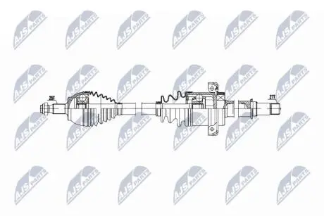 ПІВВІСЬ | MERCEDES A/B KLASA 180/200 CDI, 200 TURBO 04-12 /ПРАВ MTM/ NTY NPWME028