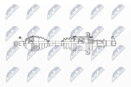 ПІВВІСЬ | MERCEDES A/B KLASA SKRZYNIA CVT 04-12 /ПРАВ/ NTY NPWME029