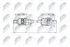ПІВВІСЬ | MERCEDES 4MATIC E KLASA W212/S212 08-13, S KLASA W221 04-13, CL 216 05-13, CLS 218 10- /ЛІВ, ПЕРЕД/ NTY NPWME035 (фото 1)