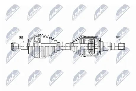 ПІВВІСЬ | MERCEDES GL X164 06- /ПРАВ,ПЕРЕД/ NTY NPWME056