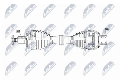 ПІВВІСЬ | MERCEDES W176 A160/A180 12-, W242/W246 B160/B180 11-, C117/X117 CLA180/CLA200/CLA250 W117 13- /ATM,ПЕРЕД,ПРАВ/ NTY NPWME064