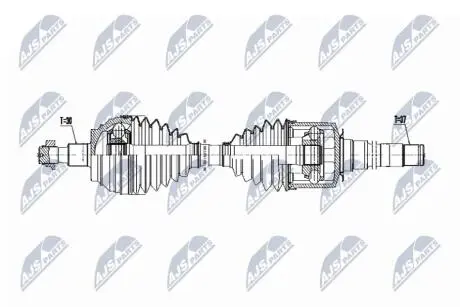 ПІВВІСЬ | MERCEDES GL450/GL550 W166 4.7.5.5 2012-, GLE320 15- /ATM,ПЕРЕД,ПРАВ/ NTY NPWME069