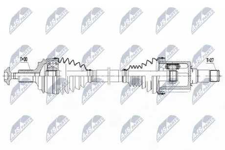ПІВВІСЬ | MERCEDES S W222/C217/A217 13- /ATM,ПЕРЕД,ПРАВ/ NTY NPWME076