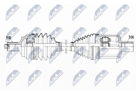 ПІВВІСЬ | MERCEDES GLK X204 4MATIC 08-15 /ПЕРЕД,ЛІВ,ATM/ NTY NPWME096