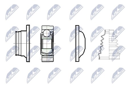 Внутренний шрус mercedes vito l=p, NTY NPW-ME-097