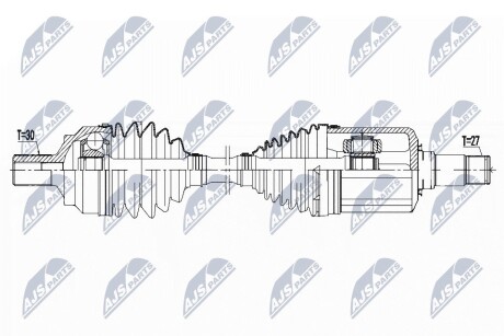 ПІВВІСЬ | MERCEDES GLK X204 4MATIC 08-15 /ПЕРЕД,ПРАВ,ATM,OSЈONA PRZEGUBU CR/ NTY NPWME098