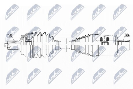 ПІВВІСЬ | MERCEDES 4MATIC E W212/S212 09-16, CLS C218/X218 11-17 /ПЕРЕД,ЛІВ,ATM/ NTY NPWME102