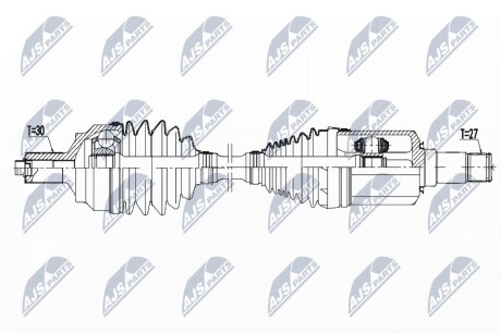 ПІВВІСЬ | MERCEDES 4MATIC E W212/S212 09-16, CLS C218/X218 11-17 /ПЕРЕД,ПРАВ,ATM/ NTY NPWME104