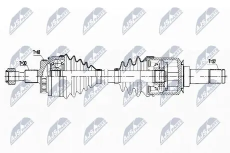 ПІВВІСЬ | MERCEDES ML W163 98- /ЗАД,ATM,Л/П/ NTY NPWME130