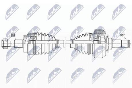 ПІВВІСЬ | MERCEDES ML W164 06-, GL X164 06- /ЗАД,Л/П/ NTY NPWME142