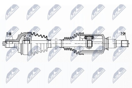 ПІВВІСЬ | MERCEDES C W205/S205/C205/A205 4MATIC 13- /ПРАВ,ПЕРЕД,ATM 9G-TRONIC/ NTY NPWME144