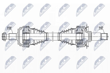 ПІВВІСЬ | MERCEDES C W205/C205/S205/A205 13- /ЗАД,ПРАВ,ATM/ NTY NPWME148