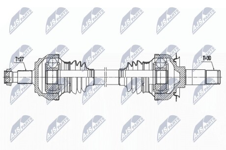 ПІВВІСЬ | MERCEDES C W205/S205/C205/A205 C220D BLUETEC,C250D BLUETEC,C250D BLUETEC 4MATIC,C300,C300 4MATIC,C300 BLUETEC HYBRID 13- /ЗАД,L=P,ATM/ NTY NPWME160