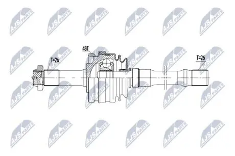 Автозапчасть NTY NPWME203