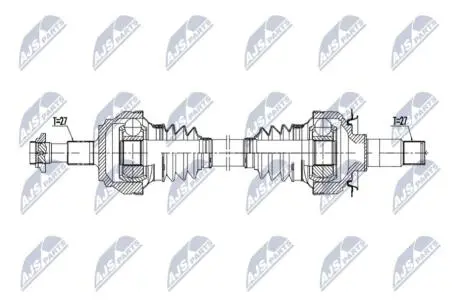 Автозапчасть NTY NPWME206