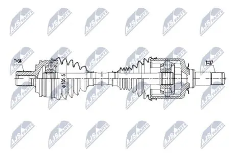 Автозапчасть NTY NPWME214