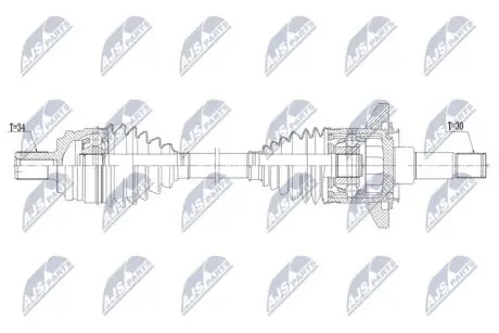 Автозапчасть NTY NPWME224