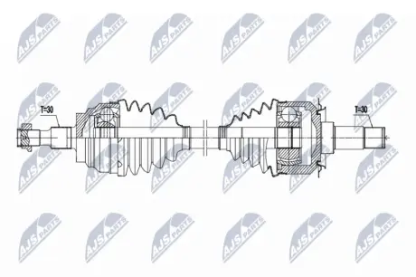 ПОЛУОСЬ NTY NPWME229