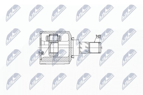 Внутренний шрус mitsubishi asx 1.8 2.0 2wd, NTY NPWMS052