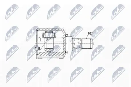 Внутренний шрус mitsubishi asx 1.8 2.0 2wd, NTY NPWMS052
