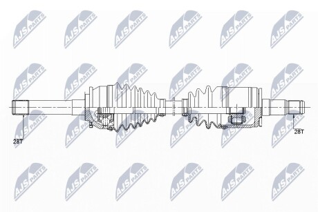 ПІВВІСЬ | MITSUBISHI PAJERO SPORT 3.0V6 98- /ПЕРЕД,ЛІВ/ NTY NPWMS059