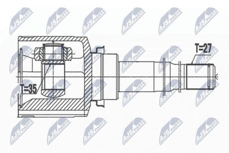 Внутренний шрус mitsubishi outlander22.4 06, NTY NPWMS070