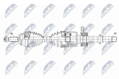 ПОЛУОСЬ NTY NPWMS092