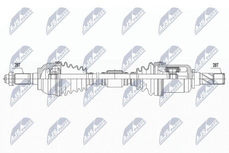 ПІВВІСЬ | MAZDA 3 2.0 09-14 /ЛІВ,ATM/ NTY NPWMZ060