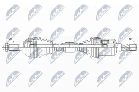 ПІВВІСЬ | MAZDA 3 2.0 09-14 /ЛІВ,ATM/ NTY NPWMZ060