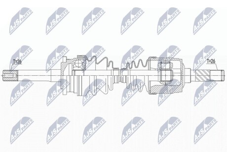 ПІВВІСЬ | MAZDA B2500 2.5D/2.5TD 4WD 99-, FORD RANGER 2.5/2.5TD 4WD 99- /ПРАВ,MTM/ NTY NPWMZ066