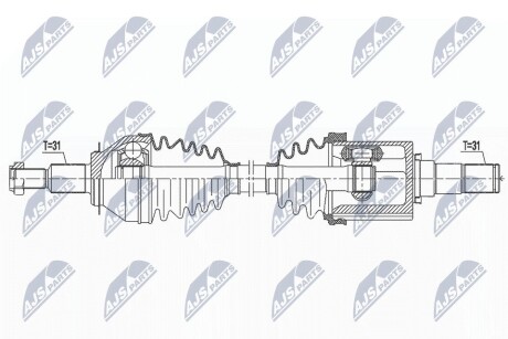 ПІВВІСЬ | MAZDA 6 2.2D 12-, CX-5 2.2D 12- /ПЕРЕД,ЛІВ,ATM/ NTY NPWMZ074