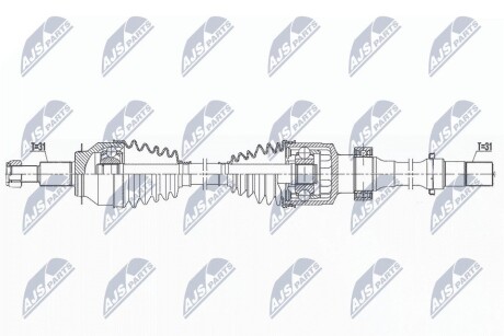 ПІВВІСЬ | MAZDA CX-5 2WD 4WD 2.0 11- /ПЕРЕД,ПРАВ,MTM/ NTY NPWMZ082