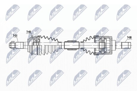 ПІВВІСЬ | MAZDA 6 2.0DI MZRCD 02-07 /ЛІВ,MTM/ NTY NPWMZ088