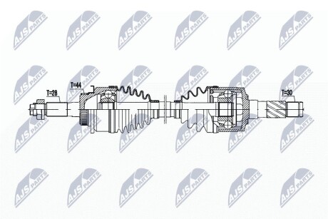 ПІВВІСЬ | MAZDA BT-50 2.5MZR-CD 4WD 06-15, FORD RANGER 4WD 2.5TDCI,3.0TDCI 06-12 /ПЕРЕД,ПРАВ,MTM,ATM/ NTY NPWMZ090