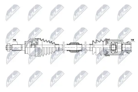 ПОЛУОСЬ NTY NPWMZ098