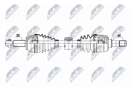 ПОЛУОСЬ NTY NPWMZ106