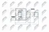 Внутренний шрус nissan qashqai 2wd 2.0dci 07,391011541r NTY NPWNS044 (фото 1)