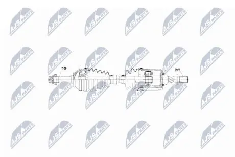 ПІВВІСЬ | NISSAN QASHQAI 2.0I 16V 4WD 06- /ЛІВ, ATM/ NTY NPWNS055
