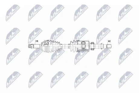 ПІВВІСЬ | NISSAN QASHQAI 2.0I 16V 4WD 06- /ПРАВ, ATM/ NTY NPWNS056