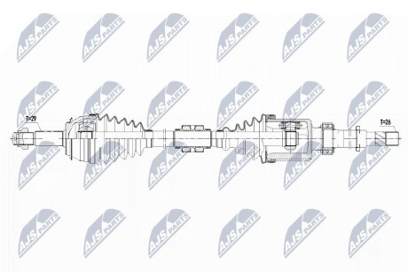 ПІВВІСЬ | NISSAN QASHQAI 1.2DIG-T 13- /ПРАВ,MTM/ NTY NPWNS074