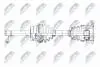 ПІВВІСЬ | NISSAN TERRANO I 2.4I,2,7TD 87-96, PICK-UP D21 2.4,2.5D 4WD 86-98, PATHFINDER 3.3,3.5 98-04 /ПЕРЕД,Л/П/ NTY NPWNS086 (фото 1)