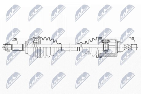 ПІВВІСЬ | NISSAN JUKE 1.6DIG-T 10- /ЛІВ,MTM/ NTY NPWNS090