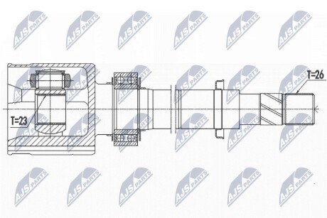 Внутренний шрус nissan nv200,39100bj41a NTY NPWNS095