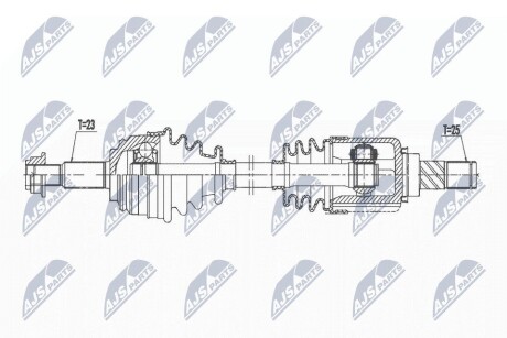 ПІВВІСЬ | NISSAN MICRA K12 1.2,1.4,1.6, NOTE E11 1.6 06- /ЛІВ,ATM/ NTY NPWNS108 (фото 1)