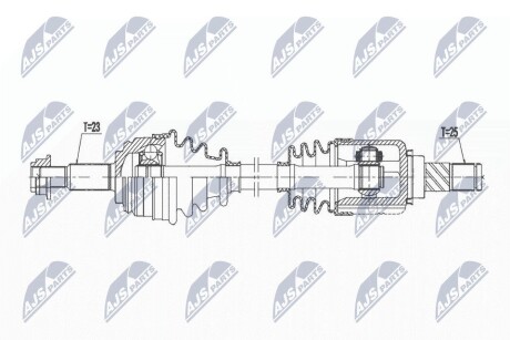 ПІВВІСЬ | NISSAN MICRA K12 1.2,1.4,1.6, NOTE E11 1.6 06- /ПРАВ,ATM/ NTY NPWNS110