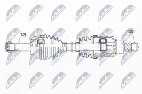 ПІВВІСЬ | NISSAN MICRA IV 1.2,1.2DIG-S 10- /ПРАВ,ATM/ NTY NPWNS112