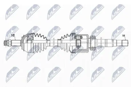 ПІВВІСЬ | NISSAN QASHQAI II 1.6DCI 13-, RENAULT KADJAR 1.6DCI 15- /ПРАВ, ATM CVT/ NTY NPWNS114