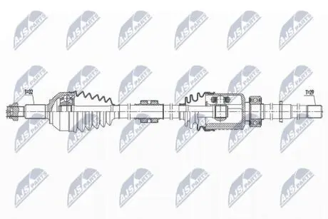 ПІВВІСЬ | NISSAN PATHFINDER 2.5,3.5 13- /ПЕРЕД,ПРАВ/ NTY NPWNS122