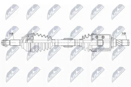 ПІВВІСЬ | NISSAN ALTIMA 2.5,2.5HYBRID L32/D32 07-12 /ЛІВ,MTM/ATM/ NTY NPWNS128